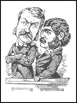An etching of Gilbert and Sullivan