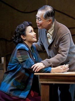 Lea Salonga and George Takei in ALLEGIANCE. Photo credit: Henry DiRocco 