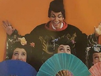 The image that caused all the trouble: promotional photography used to promote the New York Gilbert and Sullivan Players' production of THE MIKADO