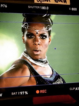 Audra McDonald on set in HELLO AGAIN