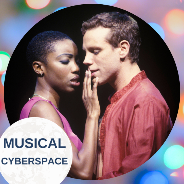 Heather Headley and Adam Pascal consider the consequences of "Elaborate Lives" in the original production of AIDA.