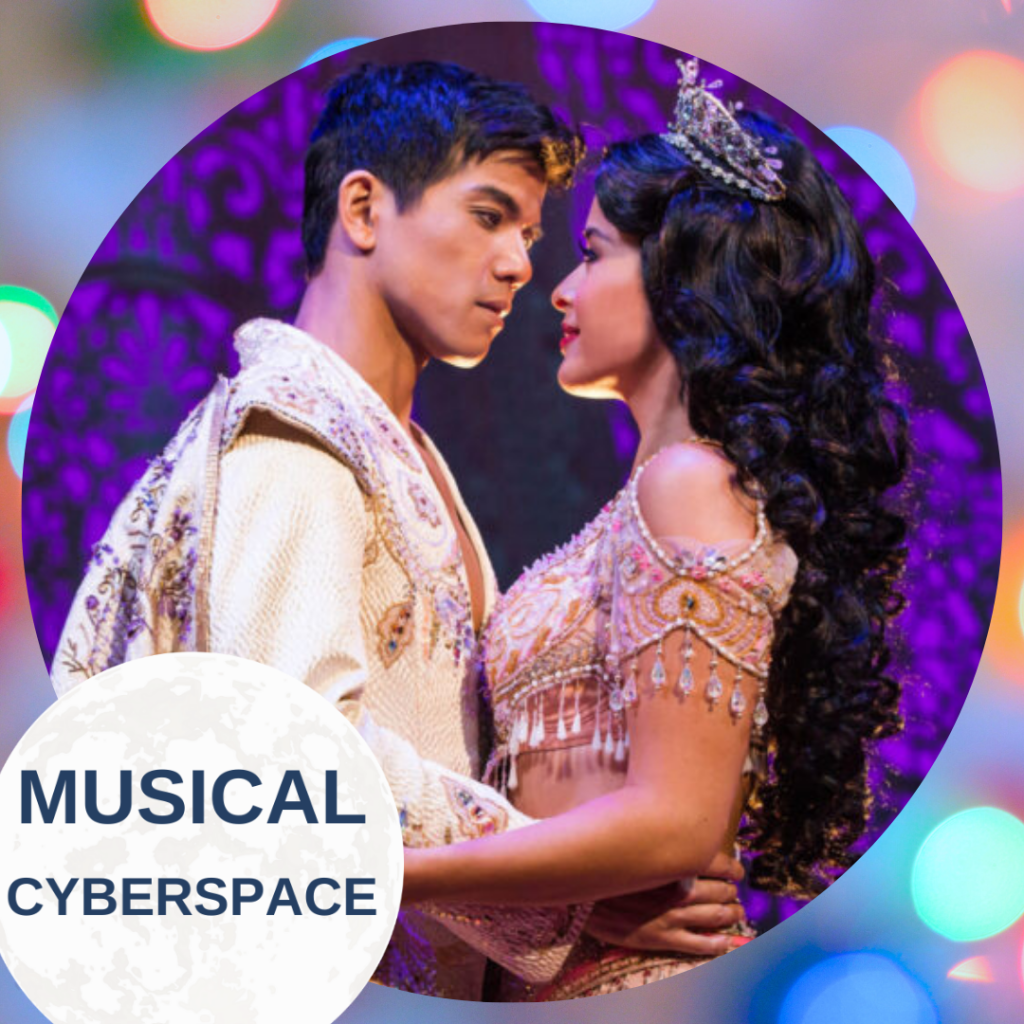 Telly Leung and Courtney Reed as Aladdin and Jasmine. Photo credit: Matthew Murphy.