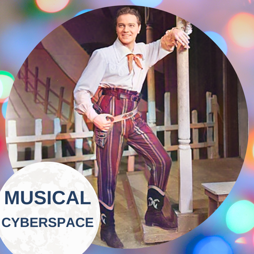 Alfred Drake as Curly in the original production of OKLAHOMA!