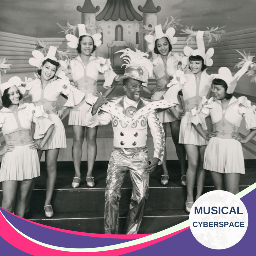 Bill “Bojangles” Robinson leads a chorus of dancers in the dazzling 1939 Broadway production of THE HOT MIKADO, an all-Black jazz adaptation of Gilbert and Sullivan’s THE MIKADO.